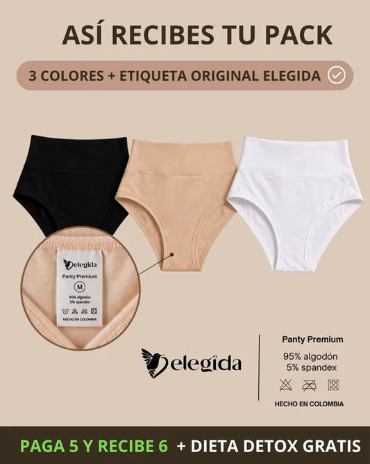 PANTY ELEGIDAS PACK  3X